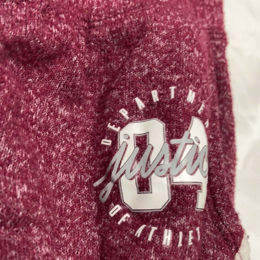 Grey and maroon girls size 10 set of 2 joggers